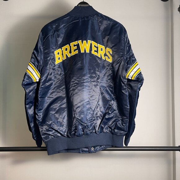 Starter Milwaukee Brewers satin jacket size L - Picture 2 of 3